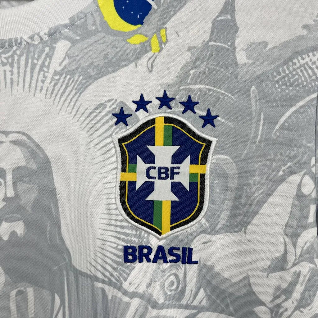 Maillot blanc édition spéciale Brésil 2024/25
