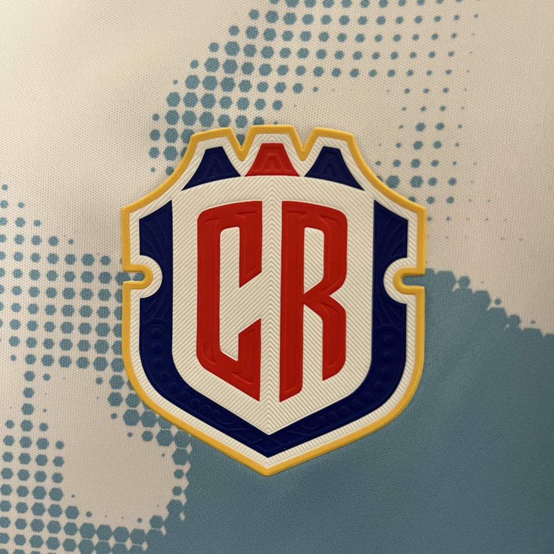 Costa Rica - Maillot Extérieur 24/25 - Blanc, Bleu