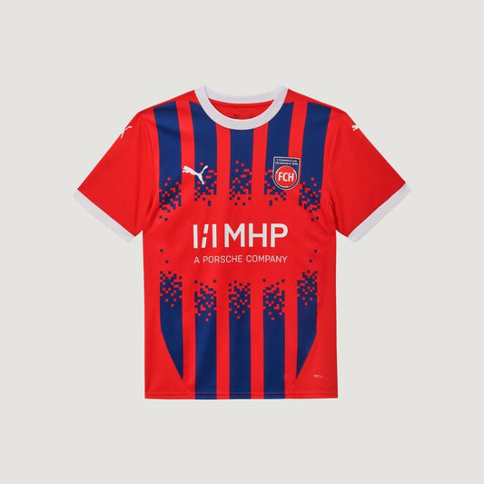 1. FC Heidenheim - Maillot Domicile 24-25 - Rouge, Bleu