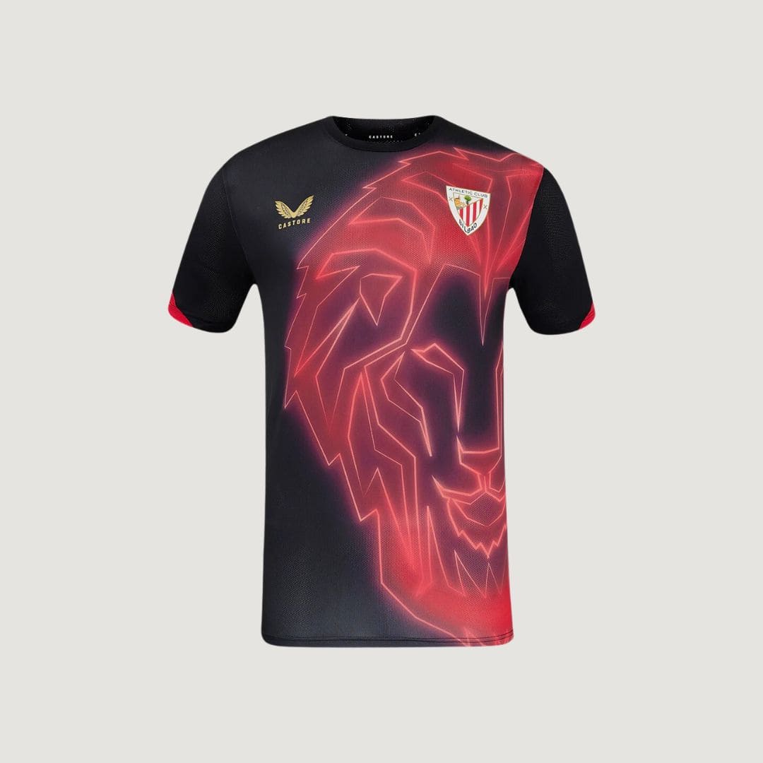 Athletic Bilbao - Maillot pré-match 24-25 - Noir, Rouge