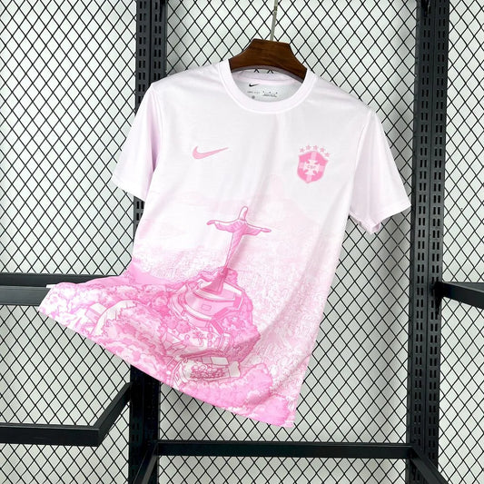 Maillot rose et blanc du Brésil 2025/26
