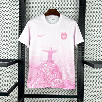 Maillot rose et blanc du Brésil 2025/26