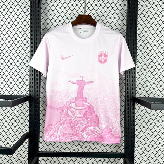 Maillot rose et blanc du Brésil 2025/26