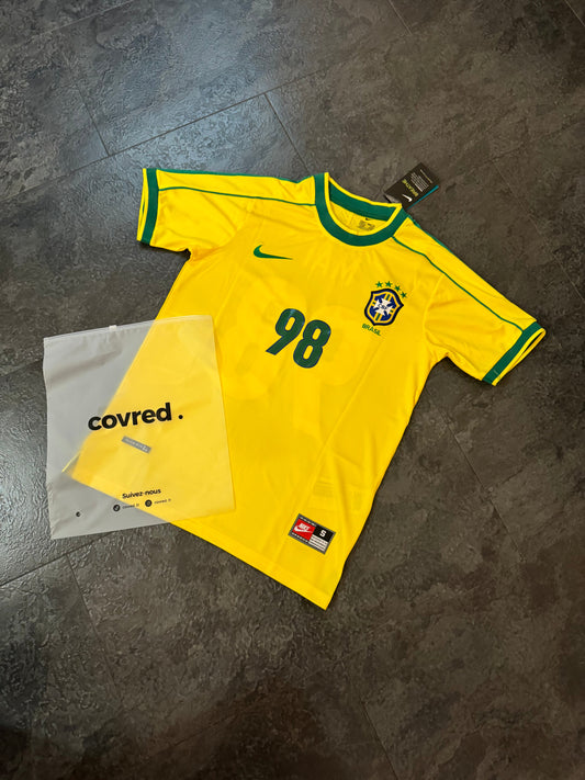 Brésil - Maillot Rétro 1998 - Jaune