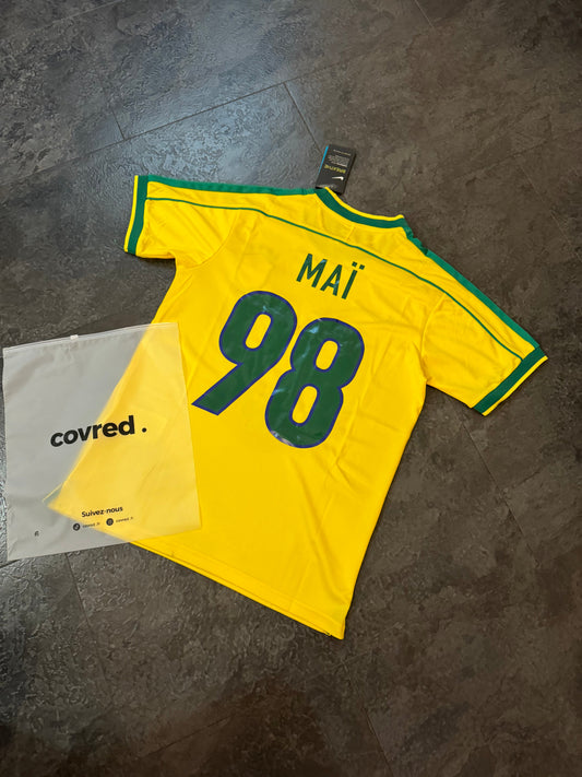 Brésil - Maillot Rétro 1998 - Jaune
