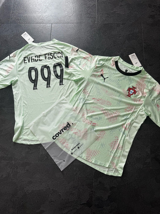 Portugal – Maillot Extérieur 2025  – Vert Menthe & Détails Noir