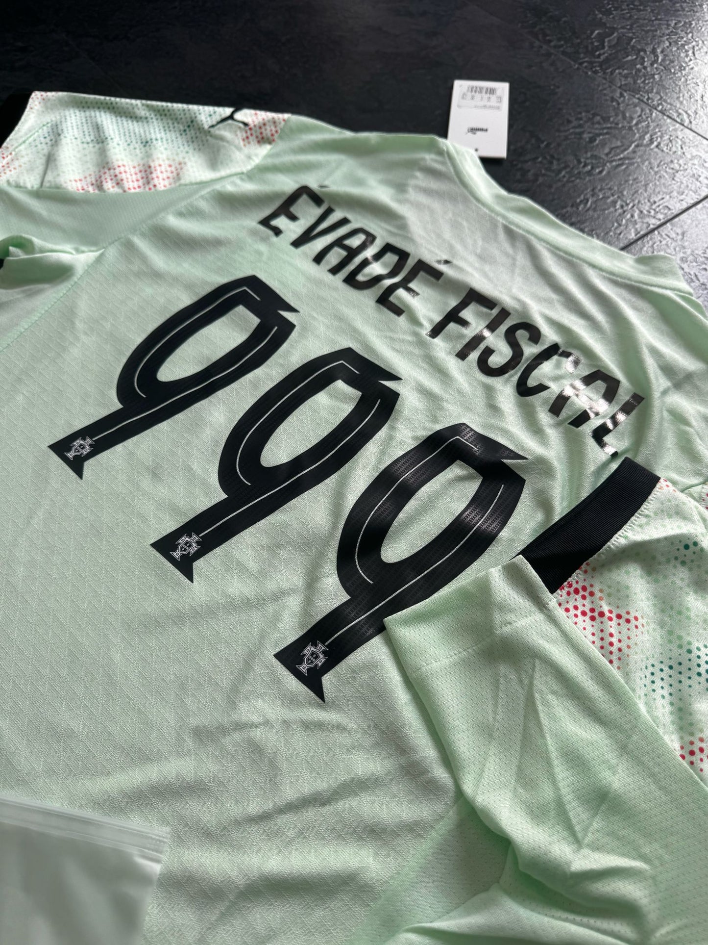 Portugal – Maillot Extérieur 2025  – Vert Menthe & Détails Noir